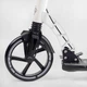 Детский двухколесный самокат Best Scooter 10041-W со складной конструкцией, двумя амортизаторами, ручным дисковым тормозом и фарой, Чено-белый - изображение 4