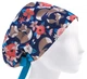 Медицинская шапочка женская HeadwearUniverse универсальная принт лиса на синем - изображение 1