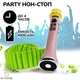 Микрофон Караоке 20 Вт Magic Karaoke L-699 Rose Pink Вокальный Беспроводной с двойной Мембраной низких частот Bluetooth 4.0 Колонка 2в1 Модулятор голоса Эхо с голограммой - изображение 7