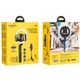 Кільцева лампа на штативі HOCO LV03 Plus Showfull fill light live broadcast holder Black (6931474757395) - изображение 2