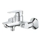 Cмеситель для ванны однорычажный с коротким изливом GROHE QuickFix StartEdge хром латунь 24198001 - изображение 5