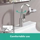 Cмеситель для умывальника однорычажный с высоким изливом HANSGROHE Vivenis хром латунь с донным клапаном 75030000 - изображение 5