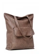 Жіноча сумка зі штучної шкіри Sambag Шоппер Tote Коричневий нубук 3079-86223 - зображення 3
