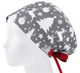 Медицинская шапочка женская HeadwearUniverse универсальная принт новый год на сером - изображение 2