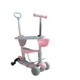 Самокат триколісний 6 в 1 Scooter Sigma Pastel 2022 з бортиком та батьківською ручкою фіолетовий - зображення 2