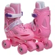 Роликовые коньки раздвижные Zelart Bamwei 905 размер 27-30 Pink-White - изображение 1