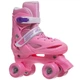 Роликовые коньки раздвижные Zelart Bamwei 905 размер 27-30 Pink-White - изображение 2