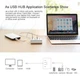 USB-хаб Ugreen USB-C to 4-Port USB 2.0 (CR123/30224) [52737]. - зображення 2