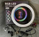 Кольцевая LED селфи лампа MJ33 RGB цветная - изображение 4