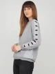 Світшот кежуал BEBE PLUS 22091 L (35975L) Сірий - зображення 1
