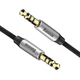 Аудио кабель 3.5 на 3.5 Mini Jack BASEUS AUX Yiven M30 (1метр). Black - изображение 1