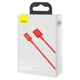 USB кабель для iPhone с разъемом Lightning BASEUS Superior Series Fast Charging Data Cable (1M, 2.4A). Red - изображение 10
