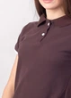 Футболка поло женская TvoePolo однотонная XXL Коричневое (5717-18xxl) - изображение 3