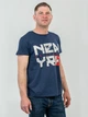 Футболка хлопковая длинная мужская Sol's Crusader Men New York 03582319/95 319 M Темно-синяя (3609374908034) - изображение 1