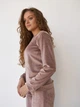 Пижама (свитшот + штаны) женская больших размеров BARWA garments 0285/289 XL Капучино (2112852894657) - изображение 7
