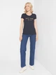 Футболка женская Tommy Hilfiger 10890.1 M Темно-синяя - изображение 3