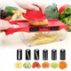 Овочерізка для овочів і фруктів ALLS Mandoline Slicer 6in1 Слайсер терка c контейнером - зображення 2