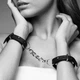 Наручники із екошкіри Bijoux Indiscrets Maze – Thin Handcuffs Black, one size - зображення 1