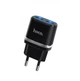 Зарядний пристрій HOCO C12 2USB/ 5W, 2.4A Black з кабелем Lightning 1м. (C12LB) - зображення 3