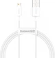 Кабель Baseus Superior Series Fast Charging Data Cable USB to iP 2.4A 2m White (CALYS-C02) - изображение 1