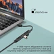 USB-С Promate LiteHub-4 3xUSB 2.0 + USB 3.0 Black (litehub-4.black) - изображение 2