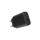 Мережевий зарядний пристрій Promate BiPlug-2 17Вт USB-C+USB-A Black (biplug-2.black) - зображення 1