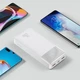 Повербанк портативное зарядное устройство Power Bank Baseus 20000 mAh premium 20W c Led дисплеем УМБ Bipow Digital Display White - изображение 10