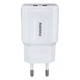 Зарядний пристрій Remax RP-U22 2USB 2.4A Lightning White - зображення 2