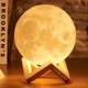 Ночник Светильник настольный 3D Moon Light Lamp Луна на пульте и сенсорное управление 15 см с аккумулятором 16 цветов (D-2019091080) - изображение 8