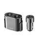 Автомобільний зарядний пристрій Baseus High Efficiency Dual Cigarette Lighter 2USB black - зображення 1