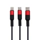 USB Hoco X26 Xpress Charging 3in1 Цвет Черно-Красный - изображение 2