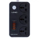 Сетевой Удлинитель LDNIO SC3412 3 ports / PD / 3USB QC 3.0 Цвет Чёрно-Серый - изображение 1