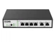 Коммутатор D-LINK DES-1100-06MP/A1A управляемый с 4 портами 10/100Base-TX и 2 портами 10/100/1000Base-T (4 порта PoE 802.3af/at, PoE-бюджет 80 Вт) - изображение 1