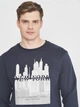 Свитшот мужской Armani Exchange 10870.2 L Темно-синий - изображение 4