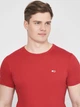 Футболка хлопковая длинная мужская Tommy Hilfiger 10876.5 L Красная - изображение 4