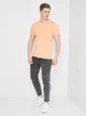 Футболка хлопковая длинная мужская Tommy Hilfiger 10876.8 L Оранжевая - изображение 3