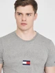 Футболка хлопковая длинная мужская Tommy Hilfiger 10879.1 S Серая - изображение 4