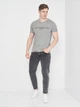 Футболка хлопковая длинная мужская Tommy Hilfiger 10887.2 S Серая - изображение 3