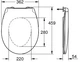 Унитаз подвесной GROHE Bau Ceramic 39427000 безободковый + сиденье 39493000 + ёршик для унитаза 40463001 + бумагодержатель Essentials 40367001 - изображение 16