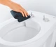 Унитаз подвесной GROHE Bau Ceramic 39427000 безободковый + сиденье 39493000 + ёршик для унитаза 40463001 + бумагодержатель Essentials 40367001 - изображение 6