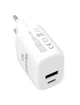 Зарядний пристрій Vapcell QC3 White EU, USB, USB-C QC3.0+PD 18W, AC220V - зображення 1