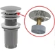 Alcaplast Донний клапан сифона для умивальника CLICK/CLACK 5/4, цільнометалевий - A392C - зображення 1