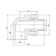 Кутник PPR Blue Ocean 20х1/2", 90° ЗР SD00009984 - зображення 2