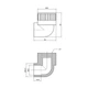 Кутник PPR Thermo Alliance 25х3/4" ВР DSE2035 - зображення 2