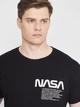 Футболка хлопковая длинная мужская Sol's Imperial 190 Nasa Worm 11500309/81 2XL Черная (3609374906290) - изображение 4