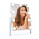 Зеркало для макияжа с подсветкой Hollywood Vanity Mirror 9 ламп с увеличительным зеркальцем 5х настольное белое (MRY-15) - изображение 5