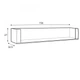Полиця Bergen Black Red White 156x27x32.5 (BERG_POL150) 008510 - изображение 6