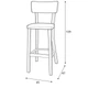 Барний стілець Solid Fameg 45x109x47 (BST-9449) 036077 - изображение 3