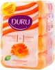 Туалетне мило Duru 1+1 з екстрактом календули та зволожуючим кремом 4 х 80 г (8690506517823) - зображення 2