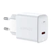 Сетевое зарядное устройство Acefast A21 GAN, Type-C, 3A, 30W, PD, QC 3.0 White адаптер с быстрой зарядкой (A21W) - изображение 1